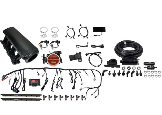 Fitech Fuel Injection Fuel Injection - Ultimate Tall - Multi Port - 55 lb/hr Injectors - 102 mm Throttle Body -