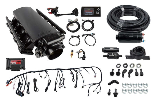 Fitech Fuel Injection Fuel Injection - Ultimate - Multi Port - 36 lb/hr Injectors - 92 mm Throttle Body - Aluminum -