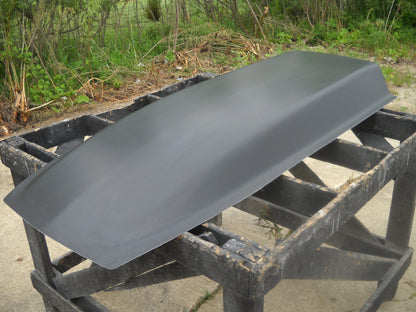 4" Flat Top Cowl Fiberglass Scoop (No Center Body Line) 25" W X 59" L X 4" Tall - Glasstek GCS047 - view 3