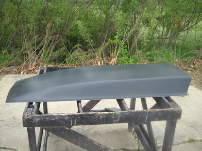4" Flat Top Cowl Fiberglass Scoop (No Center Body Line) 25" W X 59" L X 4" Tall - Glasstek GCS047 - view 2