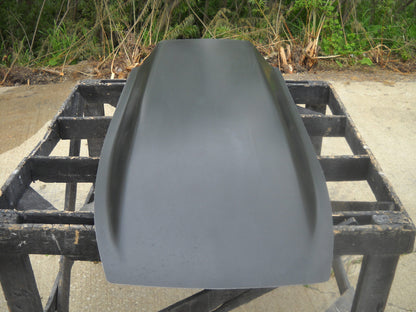 4" Flat Top Cowl Fiberglass Scoop (No Center Body Line) 25" W X 59" L X 4" Tall - Glasstek GCS047 product image