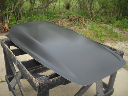 4" Flat Top Cowl Fiberglass Scoop Extra Wide 30" W X 59" L X 4 1/4" Tall - Glasstek GCS048 - view 3