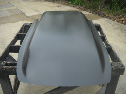 4" Flat Top Cowl Fiberglass Scoop Extra Wide 30" W X 59" L X 4 1/4" Tall - Glasstek GCS048 product image