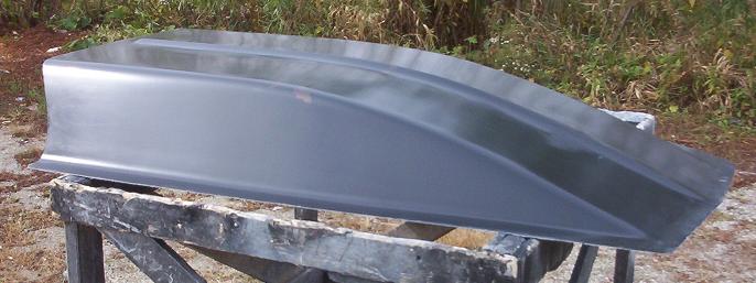 8" Cowl Fiberglass Scoop 31" W X 62" L X 8" Tall - Glasstek GCS080 - view 4