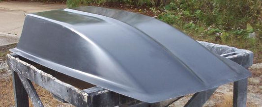 8" Cowl Fiberglass Scoop 31" W X 62" L X 8" Tall - Glasstek GCS080 product image