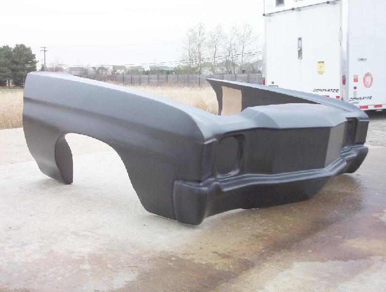 1971-1972 Chevelle Pro Fiberglass Front End - Glasstek GF005 - view 2