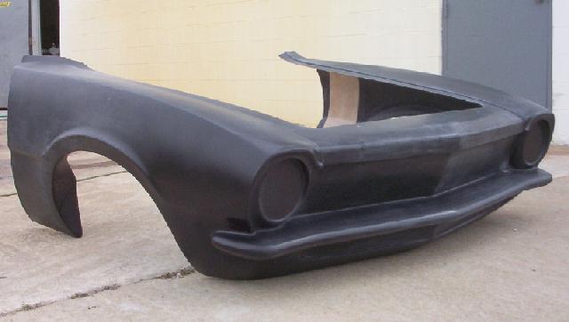 1970-1972 Maverick Pro Fiberglass Front End (Fits 73-76) - Glasstek GF028 - view 3