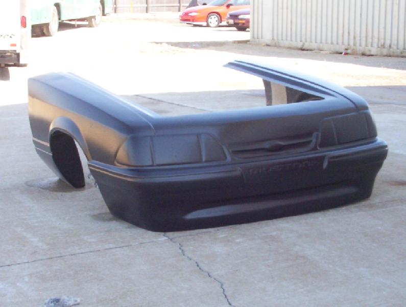 1987-1993 Mustang Pro Fiberglass Front End (Extended 6") - Glasstek GF047 - view 2