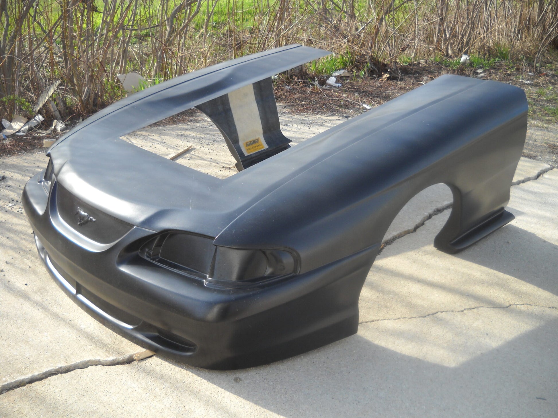 1994-1998 Mustang Pro Fiberglass Front End (Extended 6") - Glasstek GF050 - view 2
