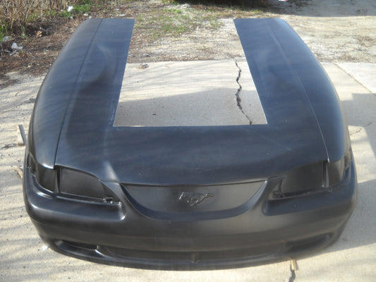 1994-1998 Mustang Pro Fiberglass Front End (Extended 6") - Glasstek GF050 product image