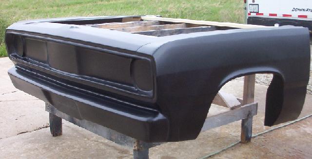 1970-1972 / 1969 Duster / Scamp Pro Fiberglass Front End - Glasstek GF052 - view 3