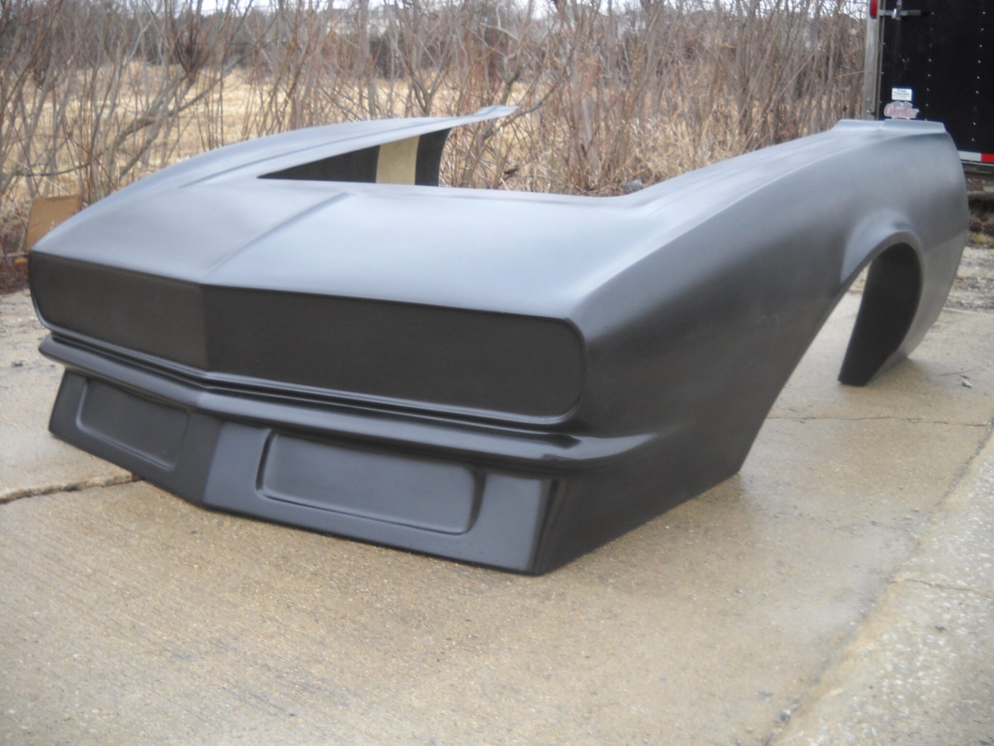 1967-1968 Camaro 45" Front Overhang Pro Fiberglass Front End With Spoiler (Nose Extended) - Glasstek GF067 product image