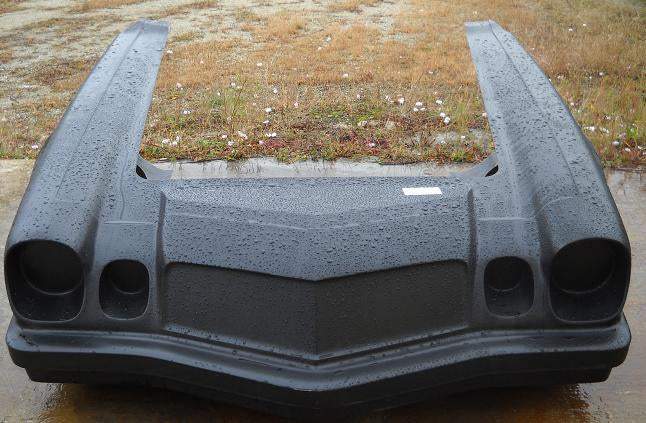 1969 Camaro Pin-On Fiberglass Trunk Lid For Body (For Roof Clip R3007) - Glasstek T1037 - view 2