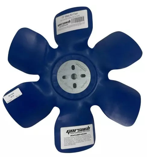 Gorsuch Performance Solutions Mechanical Cooling Fan - Max Air - 15 in Fan - 6 Blade - 5/8 in Pilot - Universal Bolt