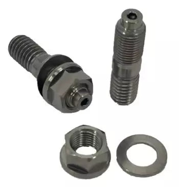 Gorsuch Performance Solutions Starter Bolt - 7/16-20 in Thread / 7/16-14 in Thread - Titanium - Natural - Pair