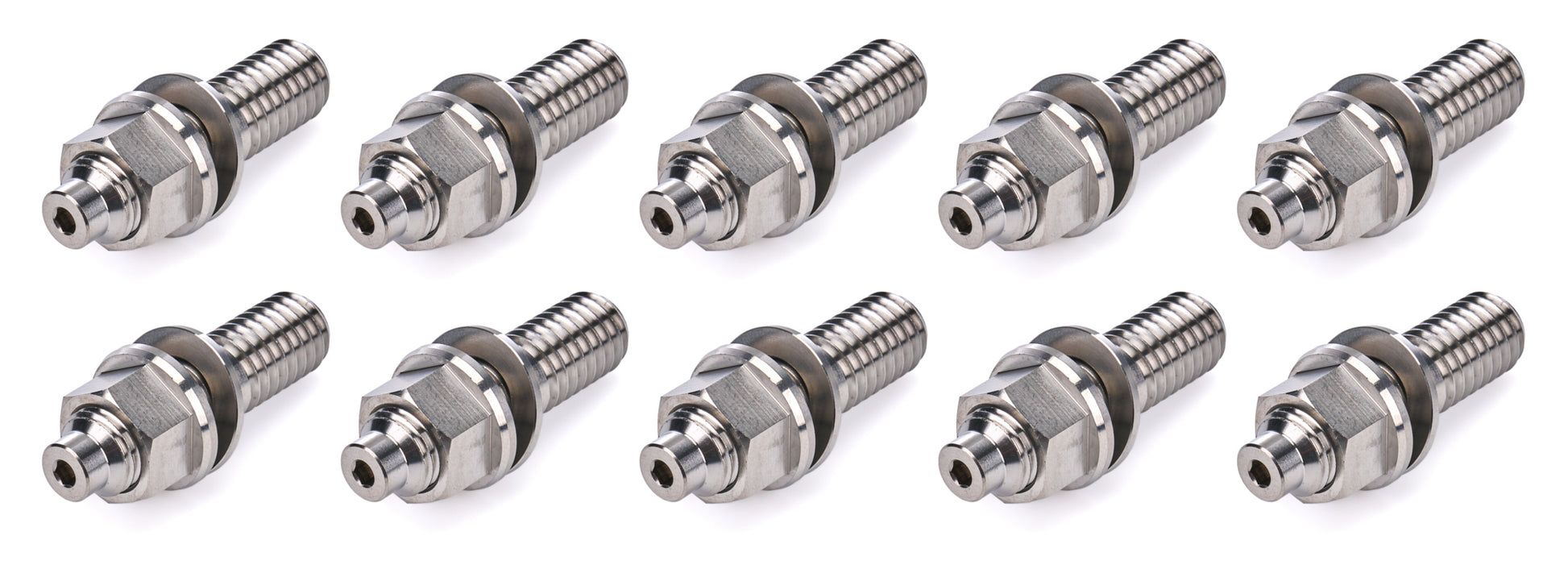 Gorsuch Performance Solutions Drive Flange Stud - Nuts / Washers Included - Titanium - Set of 10