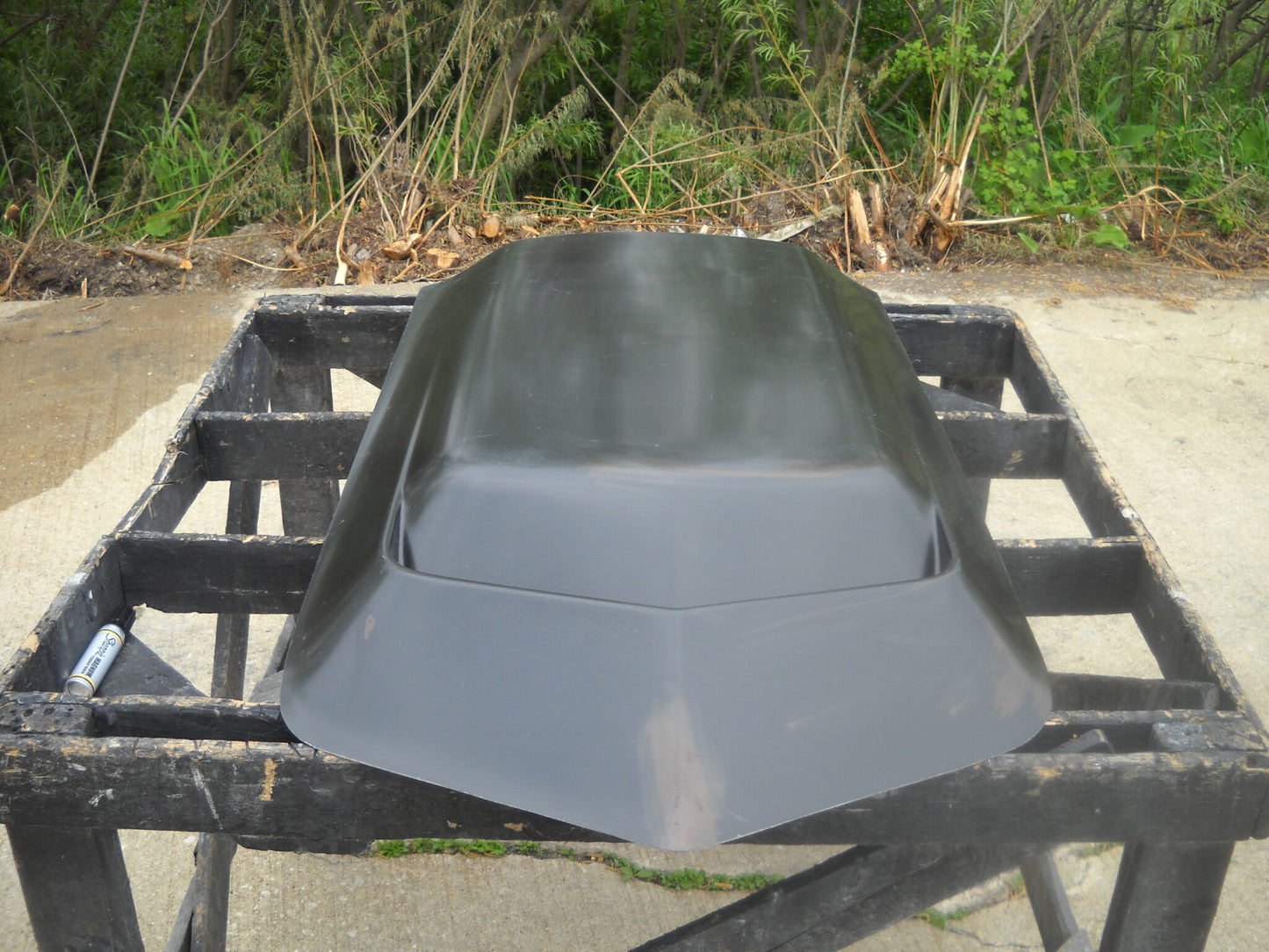 L88 Fiberglass Scoop; 25" W X 70" L X 3" Tall (Can Be Cut Down To About 64" Long To Ship Ups) - Glasstek GS034 - view 2