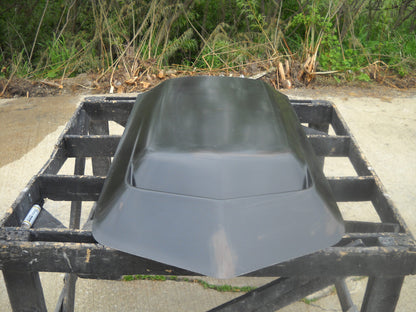 L88 Fiberglass Scoop; 25" W X 70" L X 3" Tall (Can Be Cut Down To About 64" Long To Ship Ups) - Glasstek GS034 - view 2