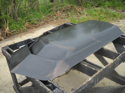 L88 Fiberglass Scoop; 25" W X 70" L X 3" Tall (Can Be Cut Down To About 64" Long To Ship Ups) - Glasstek GS034 product image