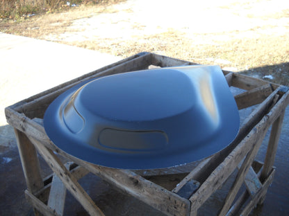 Large Teardrop Fiberglass Scoop (No Screens In Openings); 31" W X 43" L X 3" Tall - Glasstek GS035 - view 3