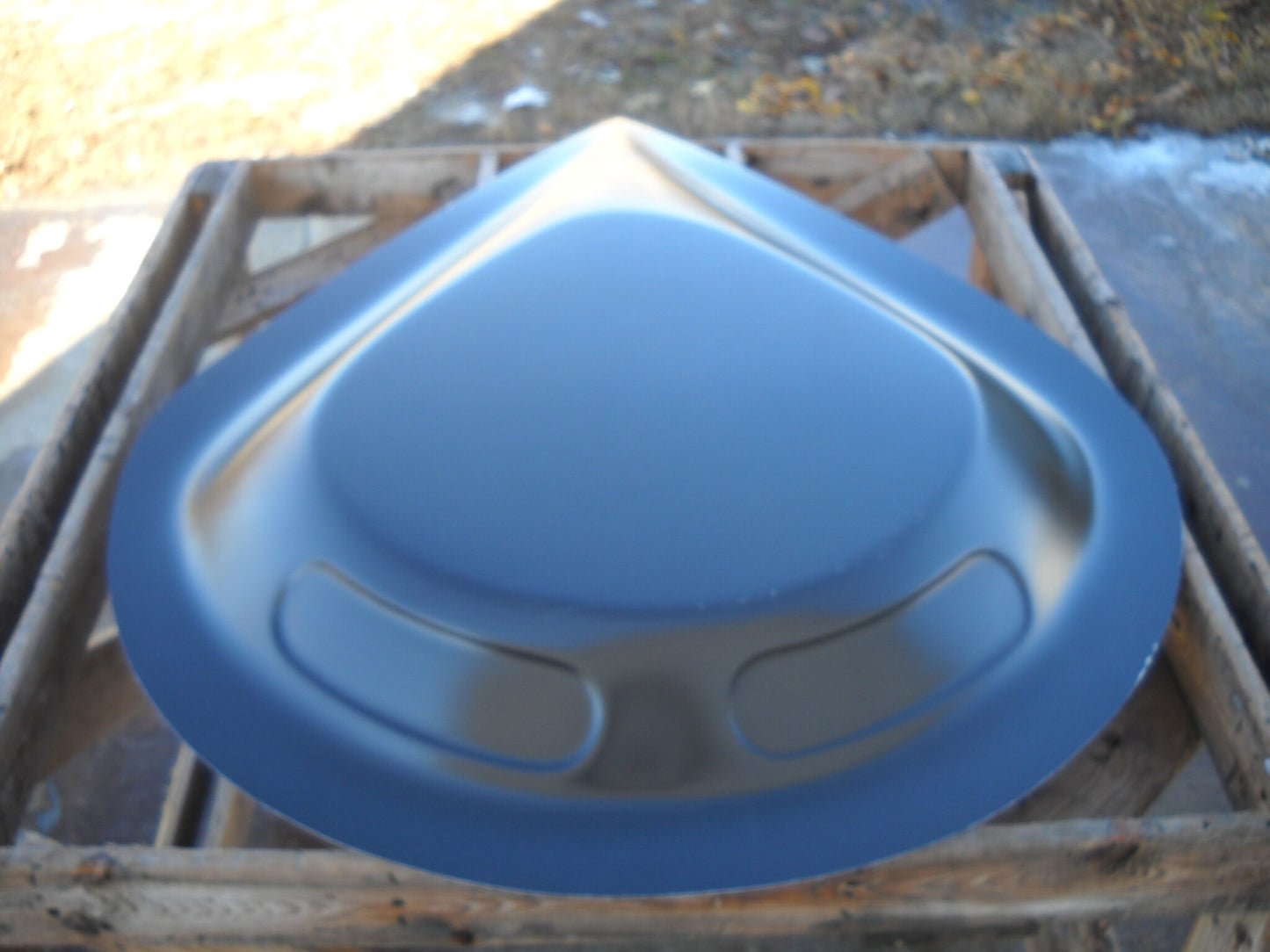 Large Teardrop Fiberglass Scoop (No Screens In Openings); 31" W X 43" L X 3" Tall - Glasstek GS035 product image