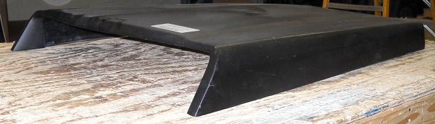 1966-1967 5" Tall Mopar Hemi Super Stock Fiberglass Scoop (Straight Back) - Glasstek GS039 - view 2