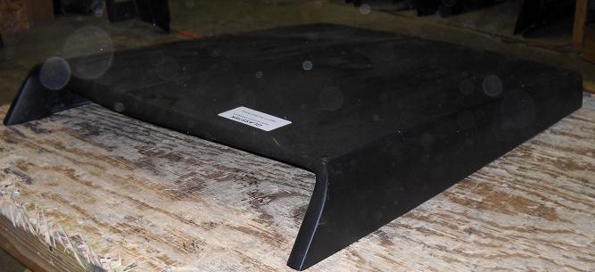 1966-1967 5" Tall Mopar Hemi Super Stock Fiberglass Scoop (Straight Back) - Glasstek GS039 product image