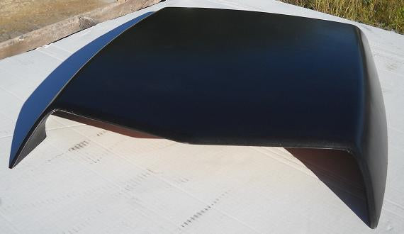1969-1970 Mustang Boss 429 Fiberglass Scoop 2' Taller Than Stock Scoop 24" W X 32 1/2" L X 5 1/2" T - Glasstek GS043 - view 3