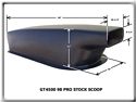 Pro Stock Fiberglass Scoop (Rectangular Opening With Rounded Corners) With 2" Lip; 46" L X 16" W X 11" Tall (Front Opening 10
