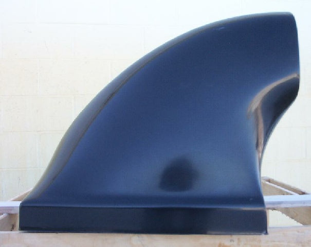 Tri Aero Dragster Fiberglass Scoop (Triangle Opening) ***; 25 1/2" L X 13 3/4" W X 21" Tall (Base 22"L X 13 3/4" W)