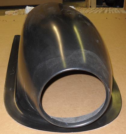 Air "O" Fiberglass Scoop (7 3/4" Circle Opening) With 2" Lip; 51" L X 14 1/2" W X 13" Tall (10 3/4" Tall To Top Of Scoop