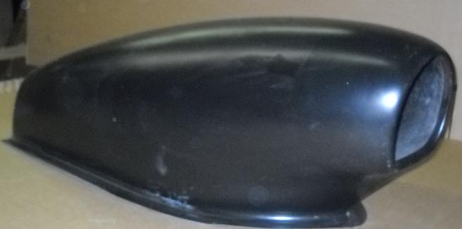 08 Aero Fiberglass Scoop (Round Opening With Flat Edge On Bottom Of Circle) With 2" Lip; 48" L X 14" W X 15" Tall (13" Tall
