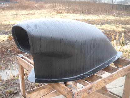 Xxxl Aero Fiberglass Scoop (D Shape Opening); 60" L X 18" W X 20" T; (All Dragster Style Scoops With Rectangle Bases Will Fit