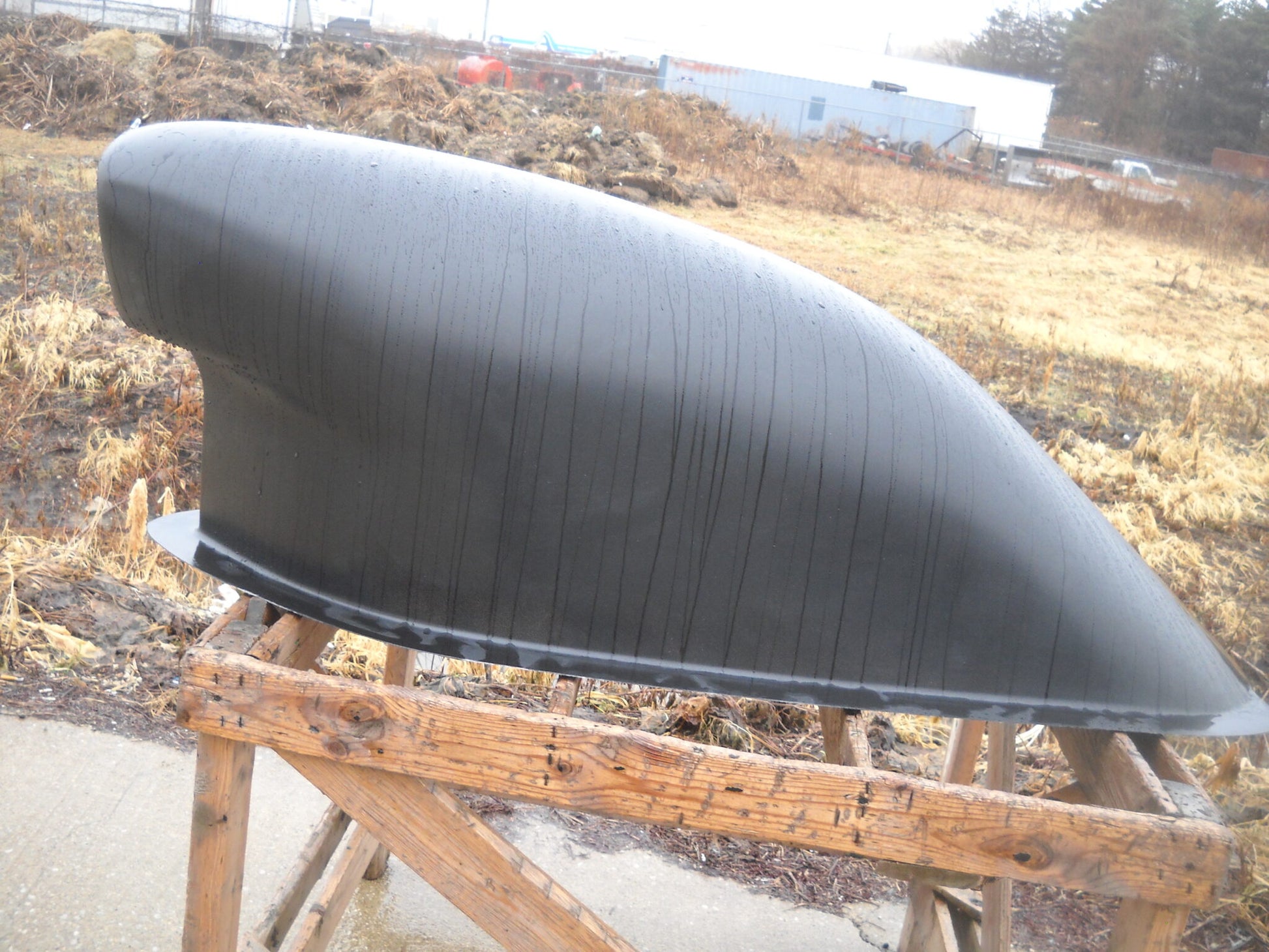Xxxl Aero Fiberglass Scoop (D Shape Opening); 60" L X 18" W X 20" T; (All Dragster Style Scoops With Rectangle Bases Will Fit