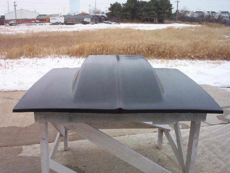 1967-1969 Camaro 5" Cowl Induction Bolt-On Fiberglass Hood - Glasstek H1010 - view 2