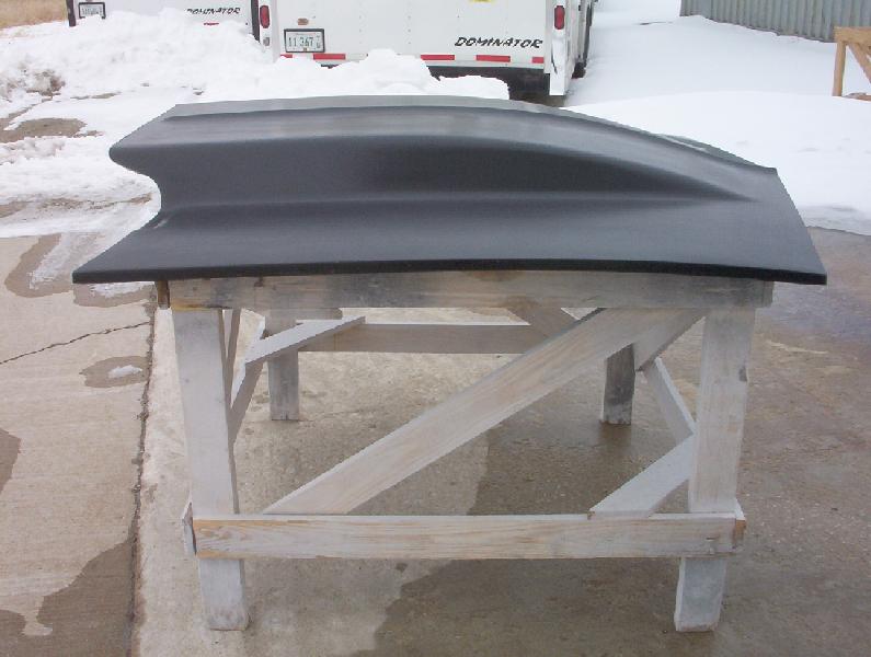 1967-1969 Camaro 5" Cowl Induction Bolt-On Fiberglass Hood - Glasstek H1010 - view 4