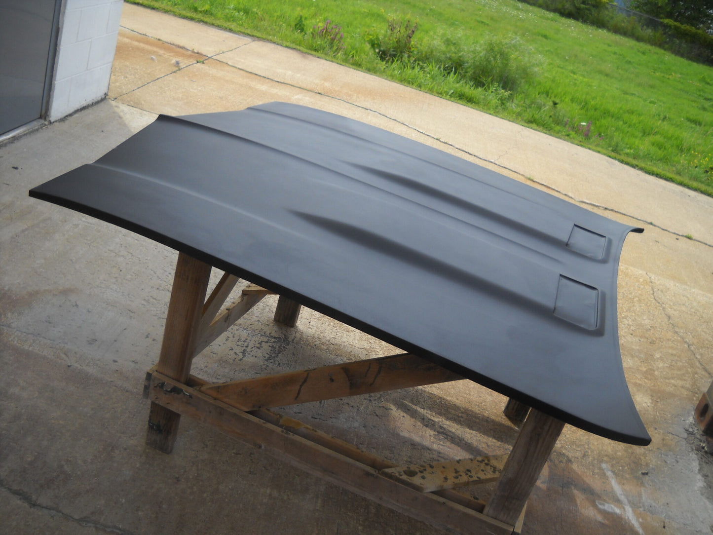 1968-1969 Chevelle SS Twin Hump Bolt-On Fiberglass Hood - Glasstek H1014 - view 3