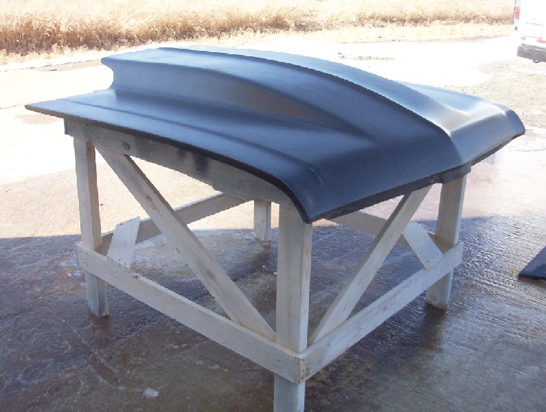 1968-1974 Nova / Chevy Ii 4" Cowl Induction Bolt-On Fiberglass Hood - Glasstek H1070 - view 2