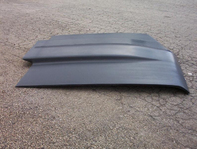 1967 Chevelle 2" Cowl Induction Bolt-On Fiberglass Hood (Full Frame) - Glasstek H1077 - view 3