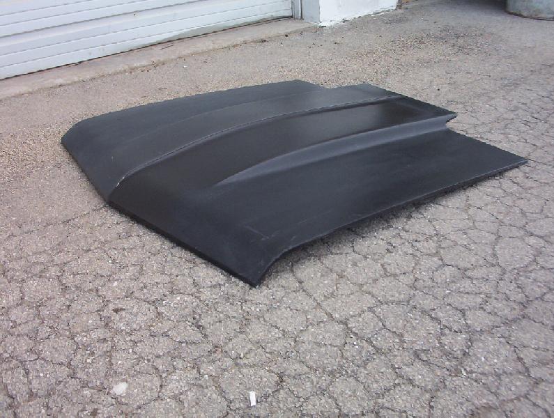 1967 Chevelle 2" Cowl Induction Bolt-On Fiberglass Hood (Full Frame) - Glasstek H1077 product image