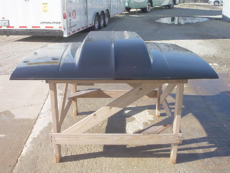 1982-1992 Camaro 4" Cowl Induction Bolt-On Fiberglass Hood - Glasstek H1096 - view 2