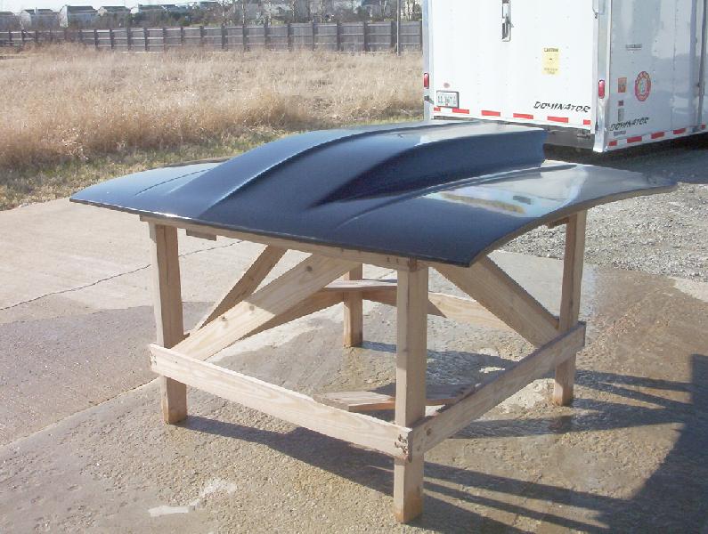 1982-1992 Camaro 4" Cowl Induction Bolt-On Fiberglass Hood - Glasstek H1096 product image
