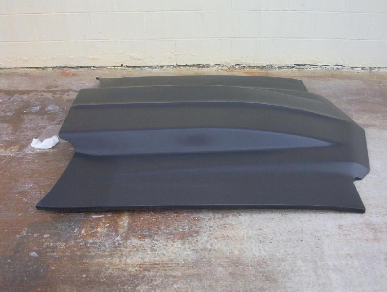 1970-1972 Chevelle 4" Cowl Induction Bolt-On Fiberglass Hood - Glasstek H1102 - view 2