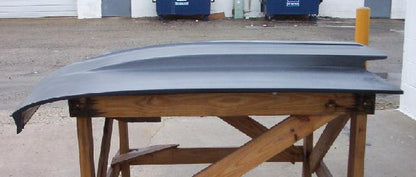 1966 Chevelle 2" Cowl Induction Bolt-On Fiberglass Hood (Open Frame) - Glasstek H1109 - view 3