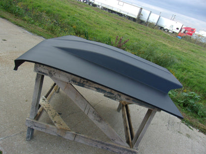 1966 Chevelle 4" Cowl Induction Bolt-On Fiberglass Hood (Open Frame) - Glasstek H1111 - view 2