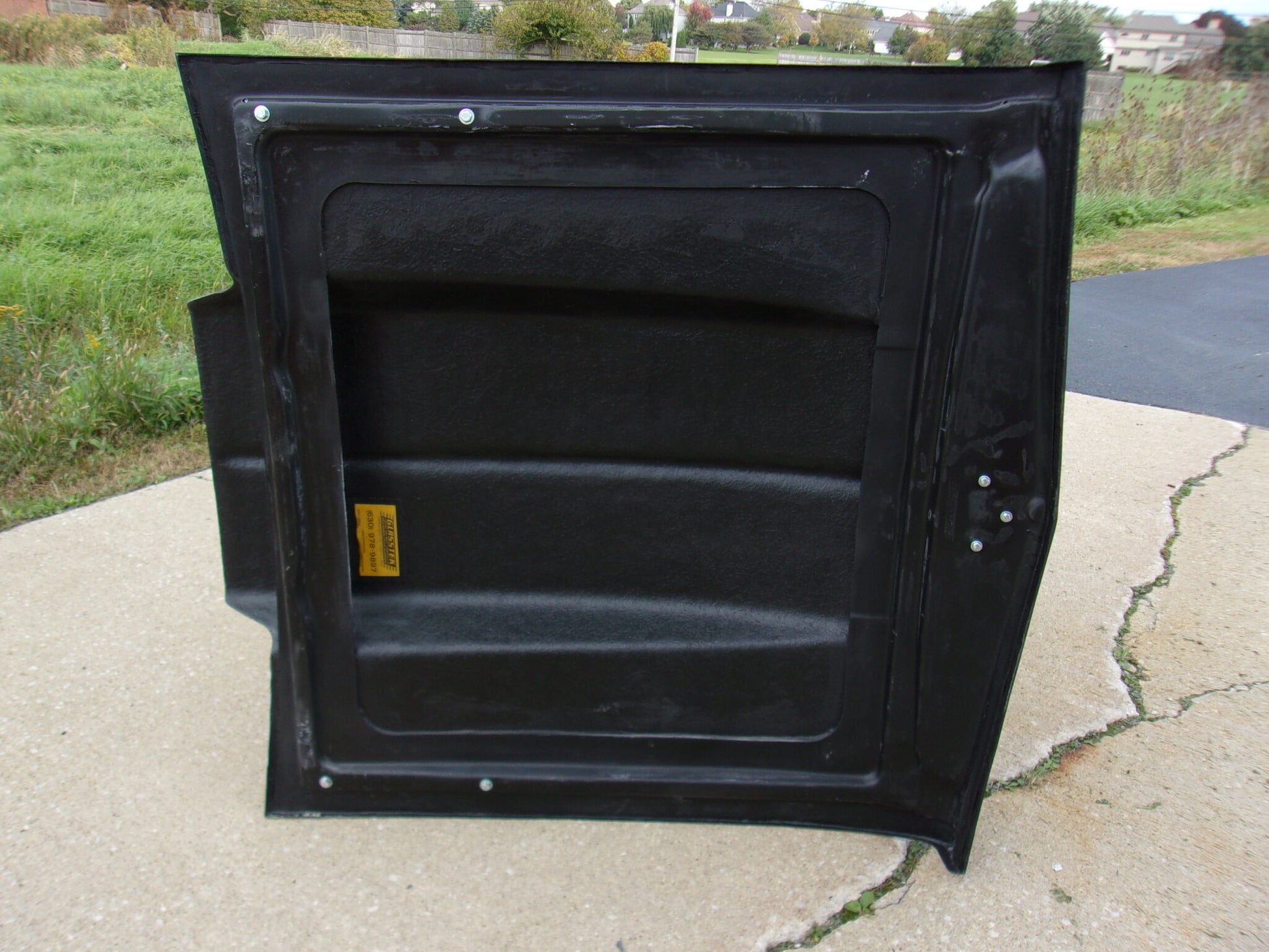 1966 Chevelle 4" Cowl Induction Bolt-On Fiberglass Hood (Open Frame) - Glasstek H1111 - view 4