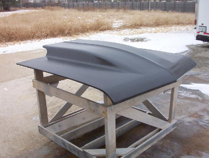 1967 Chevelle 4" Cowl Induction Bolt-On Fiberglass Hood (Full Frame) - Glasstek H1122 product image