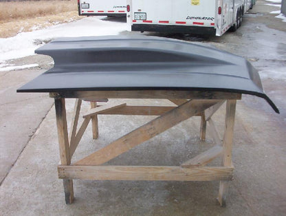 1967 Impala 4" Cowl Induction Bolt-On Fiberglass Hood - Glasstek H1140 - view 3
