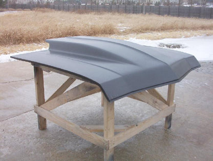 1967 Impala 4" Cowl Induction Bolt-On Fiberglass Hood - Glasstek H1140 product image