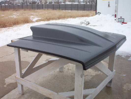 1982-1993 S-10 / S-15 4" Cowl Induction Bolt-On Fiberglass Hood - Glasstek H1164 product image